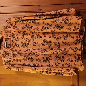 Joan Rivers Floral Blouse in Pink and Black